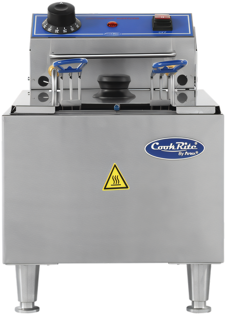 Product image #1 for Atosa ACEF-10 Countertop Electric Fryer with 2 Baskets, 10 lb. Fat Capacity, Stainless Steel, 120V
