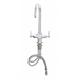 Thumbnail image #1 for T&S Brass Double Pantry Single-Hole Deck-Mount Mixing Faucet with 5-3/4 Inch Swivel/Rigid Gooseneck