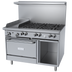 Thumbnail image #1 for Garland G Starfire Pro 48-Inch Gas Restaurant Range with 6 Open Burners, 12-Inch Griddle, Standard Oven and Storage Base