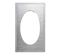 Vollrath Miramar Stainless Steel Adapter Plate Template for 1 Large Oval Decorative Pan