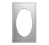 Thumbnail image #1 for Vollrath Miramar Stainless Steel Adapter Plate Template for 1 Large Oval Decorative Pan