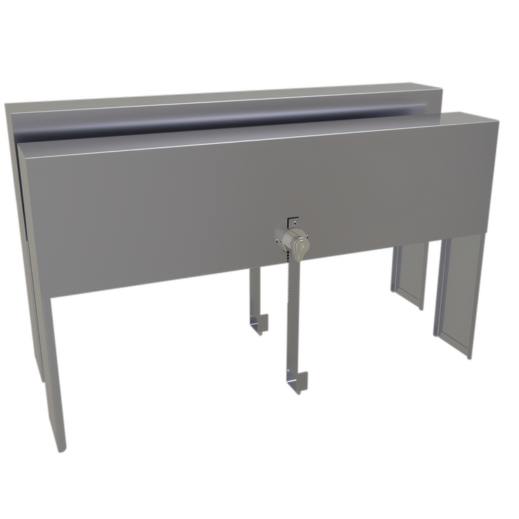 Product image #1 for Glastender 20-Inch Double Speed Rail Locking Cover (DSRC-20), Stainless Steel