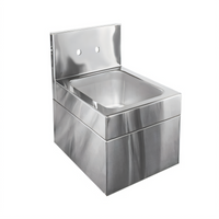 Glastender Wall-Mount Stainless Steel Hand Sink with Bracket and 1-1/2 Inch IPS Drain