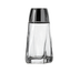 Thumbnail image #1 for Anchor Hocking Continental 2 oz Clear Glass Tapered Single Salt & Pepper Shaker with Plastic Lid