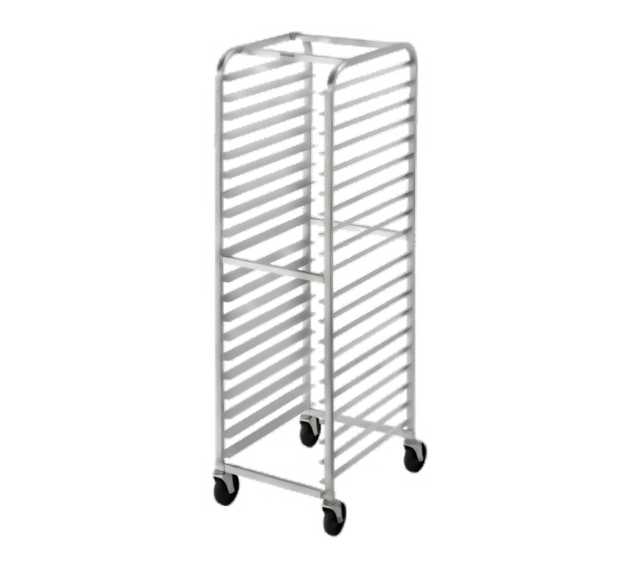 Product image #1 for Channel Manufacturing Economy Series All-Welded Aluminum Front-Load Bun Pan Rack with 5-Inch Casters, 20-Pan Capacity