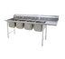 Thumbnail image #1 for Eagle Group 414 Series 4-Compartment Coved Corner Sink with Left 18-Inch Drainboard