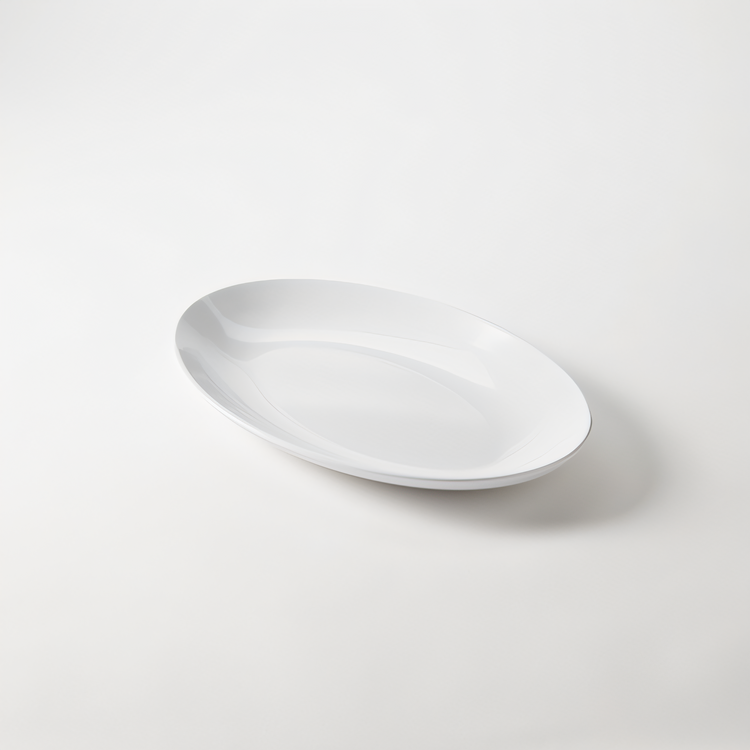 Product image #1 for American Metalcraft 14 x 9 Inch Oval White Melamine Serving Platter