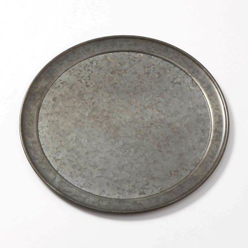 Product image #1 for American Metalcraft GTP10 Onyx Galvanized Round Serving Tray/Pan, 10 Inch Diameter