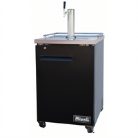 Migali Competitor Series® 23.5-Inch Wide Single-Section Direct Draw Beer Cooler with Single Faucet Tower, 1/2-Keg Capacity
