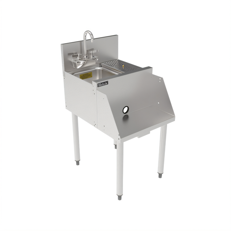 Product image #1 for Top Shelf TSF Series 18-Inch Freestanding Underbar Blender Station with Sink and Glass Rinser