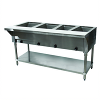 Advance Tabco Triumph (Supreme) Electric Hot Food Table, 62-7/16 Inch, 4 Sealed Wells, Open Base, 120V