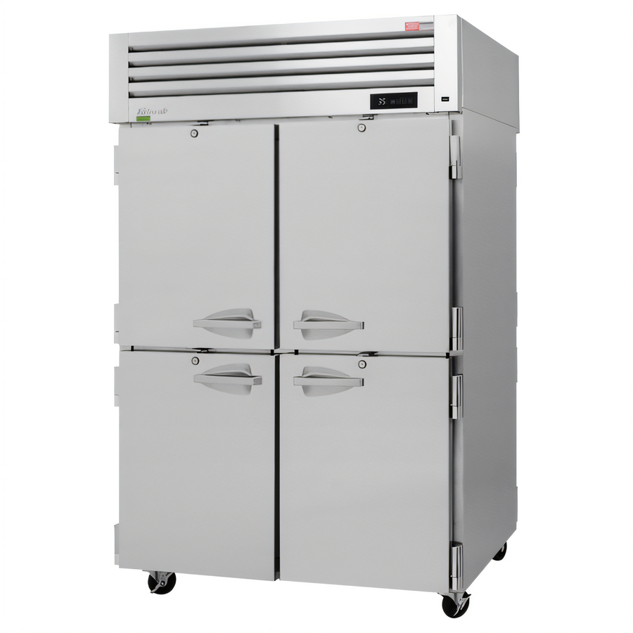Product image #1 for Turbo Air PRO Series Pass-Thru Two-Section Half Solid Door Reach-In Refrigerator, 50.27 Cu. Ft.