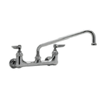 Thumbnail image #1 for Eagle Group 300804-X Commercial Splash-Mounted Mixing Faucet, 14-Inch Spout, 8-Inch Centers, Swing Nozzle