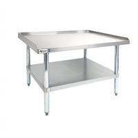 Admiral Craft 72-Inch Wide Heavy-Duty Stainless Steel Equipment Stand with Galvanized Undershelf