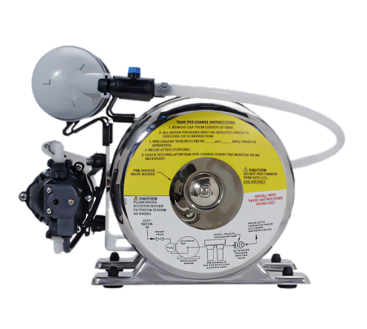 Product image #1 for SHURflo LVPO Water Boost and Filtration System with 2-Gallon Stainless Accumulator Tank, 115V, 3/8-Inch Barb Inlet/Outlet