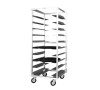 Metro Mobile Pass-Thru Aluminum Oval Tray Rack, 10-Tray Capacity, 27 x 29 x 70-1/4 Inches