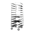 Thumbnail image #1 for Metro Mobile Pass-Thru Aluminum Oval Tray Rack, 10-Tray Capacity, 27 x 29 x 70-1/4 Inches