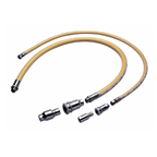 Thumbnail image #1 for Rotisol USA DOR 0080 Gas Connector Kit, 3/4" Connection, 48" Long, Coated, with Quick Disconnect and Ball Valve