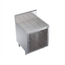 Thumbnail image #1 for Krowne Royal Series 24-Inch x 24-Inch Underbar Glass Storage Cabinet with Drainboard Top, Open Front Base, and 3 Rack Slides
