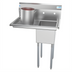 Thumbnail image #1 for Koolmore 1-Compartment Stainless Steel Sink with Left Drainboard and Backsplash