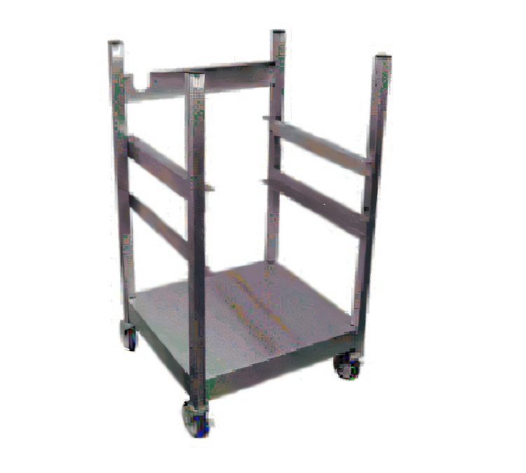 Product image #1 for AccuTemp SNH-21-01 Ergo-Low Stainless Steel Support Stand for Double-Stacked Steam'N'Hold or Evolution Units with 5-Inch Casters