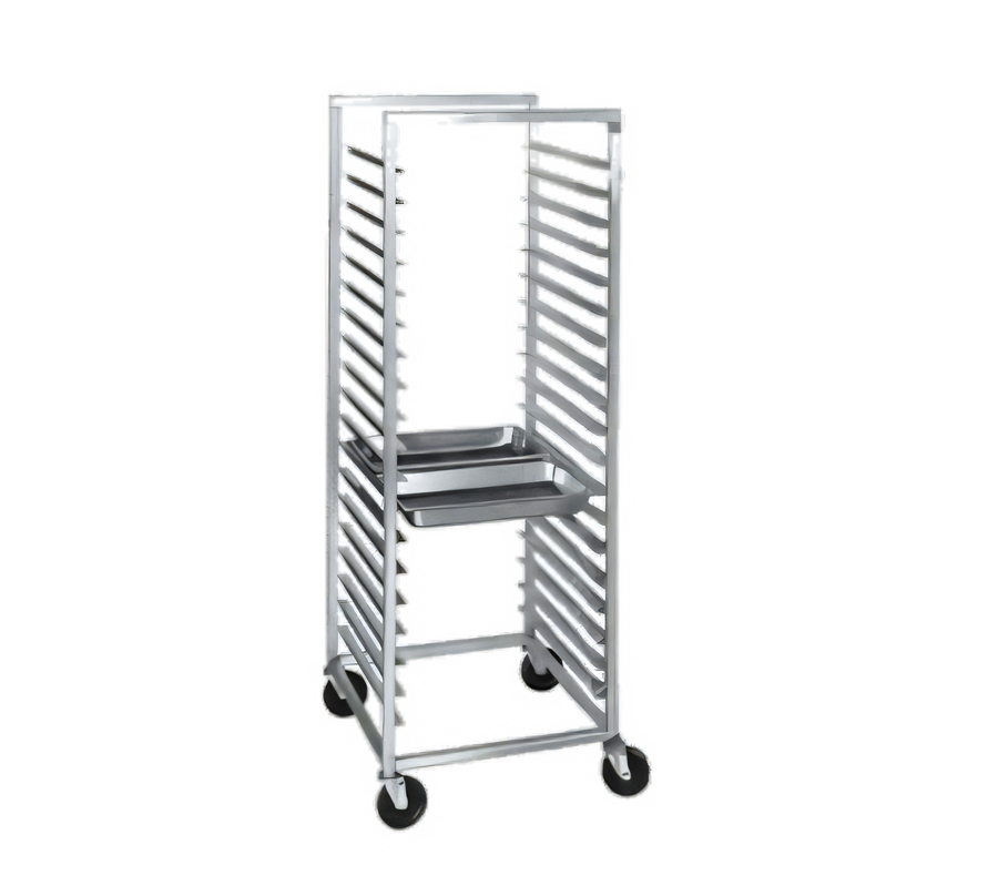 Product image #1 for Channel Manufacturing Stainless Steel Mobile Side-Load Steam Table Pan Rack for 12 x 20 Pans, 18-Pan Capacity, 36-Inch High