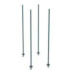 Thumbnail image #1 for Metro qwikTRAK BTAK3 High-Density Track Shelving Stationary Intermediate Unit Kit, 74-Inch Posts, Epoxy-Coated, Antimicrobial