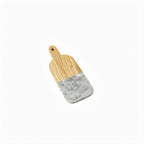 Thumbnail image #1 for American Metalcraft OWBG8 Rectangular Serving Peel, Olive Wood and Gray Marble, 6 x 3-1/2 Inch, with Handle Case of 24