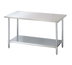 Thumbnail image #1 for Turbo Air 72-Inch x 24-Inch 304 Stainless Steel Work Table with Adjustable Undershelf and Rear Up-Turn