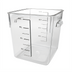 Thumbnail image #1 for Space Saving 8 Quart Square Clear Polycarbonate Food Storage Container