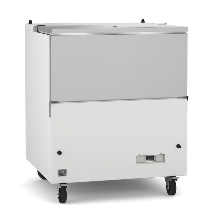 Product image #1 for Kelvinator Commercial 34-Inch One-Section School Milk Crate Cooler Cart, 13 Cu. Ft.