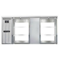 Continental Refrigerator BB69NSSGDPT 69-Inch 4-Glass Door Pass-Thru Back Bar Cooler