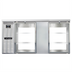 Thumbnail image #1 for Continental Refrigerator BB69NSSGDPT 69-Inch 4-Glass Door Pass-Thru Back Bar Cooler