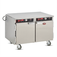 Handy Line Mobile Undercounter Heated Holding Cabinet, 2-Compartment, Stainless Steel