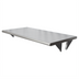 Thumbnail image #1 for BK Resources 72 Inch x 24 Inch Pass-Through Shelf, T-304 Stainless Steel, 8 Inch Max Wall Thickness