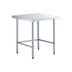Thumbnail image #1 for Sapphire 30-Inch x 30-Inch Corner Work Table with Flat Top, Open Base, and Galvanized Legs