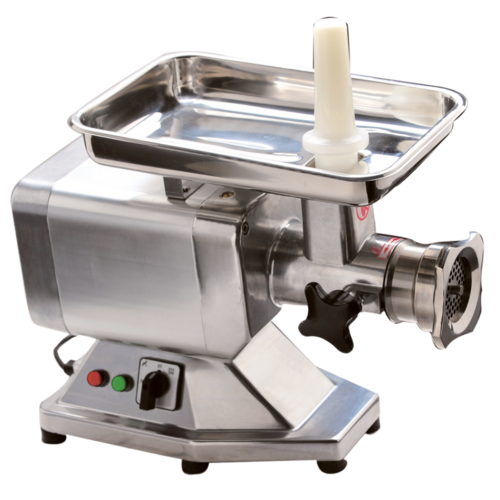 Product image #1 for Omcan USA Countertop Electric Meat Grinder, #22 Head, Stainless Steel Tray & Feeder, 1.48 HP