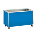 Thumbnail image #1 for Vollrath 4-Series Signature Server® 36468 Mobile 5-Pan Wet Bain Marie Hot Food Station, 74-Inch Stainless Steel Top, Enclosed Base