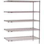 Thumbnail image #1 for Metro Super Erecta SE-2448K4-63-A5 Add-On Wire Shelving Unit, 48"W x 24"D x 63"H, 800 lb. capacity per shelf, 2000 lb. capacity per unit, 1" shelf