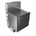 Thumbnail image #1 for BK Resources Top Shelf Stainless Steel Underbar Cabinet, 24 x 21 Inch, Flat Top, Raised Edge, Hinged Lock Door