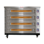 Thumbnail image #1 for Marra Forni ELST73-36/4 Four-Deck Electric Stackable Deck Oven with 73 x 36-3/8-Inch Refractory Stone Decks and Programmable Touchscreen