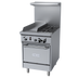 Thumbnail image #1 for Garland GF Starfire Pro Series 24 Inch Gas Restaurant Range with 2 Open Burners, 12 Inch Thermostatic Griddle, and Space-Saver Oven