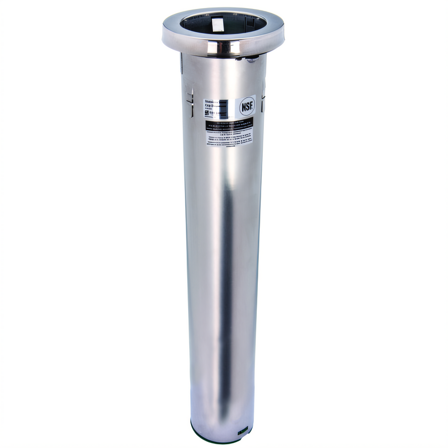 Product image #1 for San Jamar C6200C In-Counter Stainless Steel Tubular Cup Dispenser for 6-10 oz. Cups