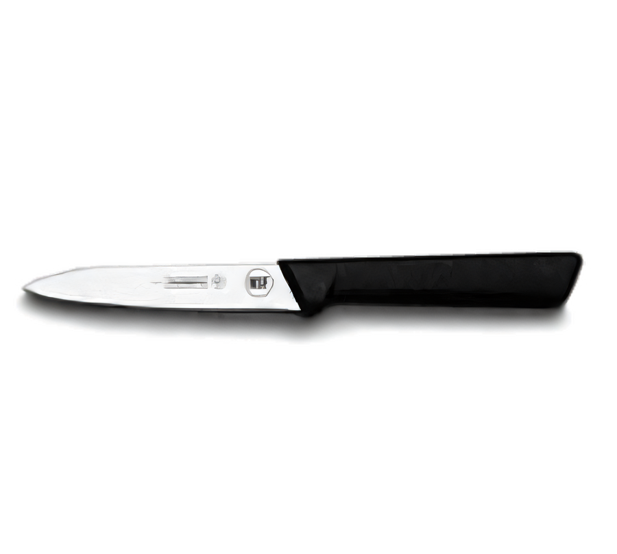 Product image #1 for Mundial 4-Inch Spear Point Paring Knife with High-Carbon Stainless Steel Blade and Black Antimicrobial Polypropylene Handle