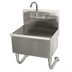 Thumbnail image #1 for Advance Tabco 1-Station Wall-Mounted Square Corner Hand Sink with Faucet, 23 Inch Wide, 304 Stainless Steel