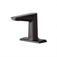 T&S Brass WaveCrest Electronic Sensor Medical Faucet, 4-Inch Deck Mount, Matte Black, 0.5 GPM Hidden Spray Device
