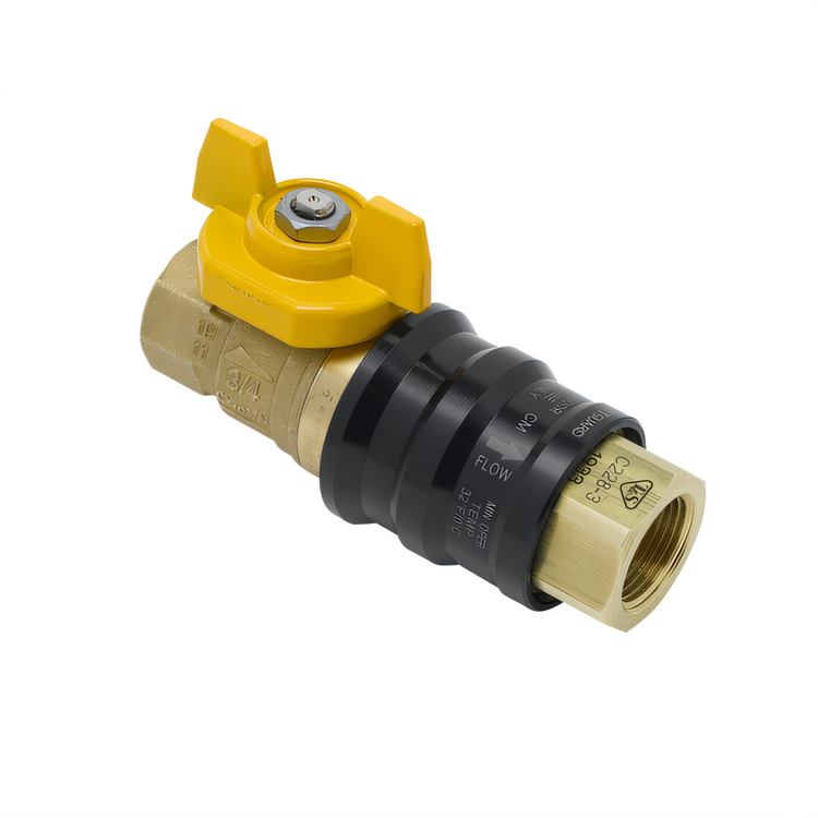 Product image #1 for Safe-T-Link Safe-T-Guard 1/2 Inch NPT Quick Disconnect Combination Gas Valve