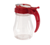 Thumbnail image #1 for Dripcut® 7 oz. Clear Polycarbonate Syrup Server with Almond Plastic Top
