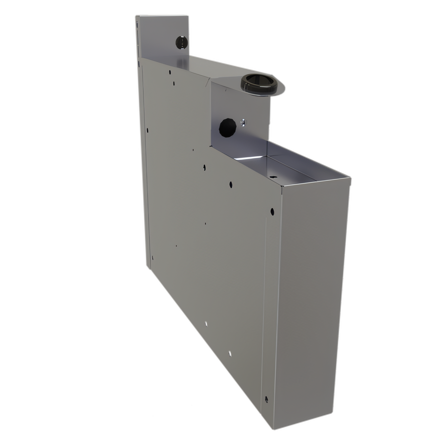 Product image #1 for Glastender 4-Inch Wide Stainless Steel Underbar Soda Gun Holder with Integral Drip Pan