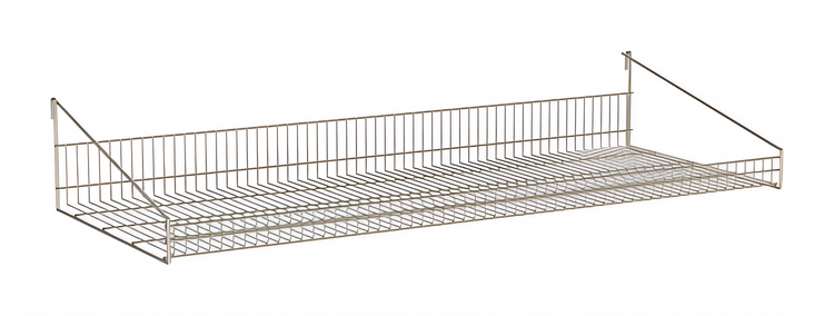 Product image #1 for Metro SmartWall Life 48-Inch Wall-Mounted Grid Shelf with Retaining Edge, Type 304 Stainless Steel